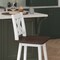 Flash Furniture Gwendolyn Commercial Solid Wood Modern Farmhouse Swivel Counter Height Barstool in Antique Whitewash ES-G1-24-WH-GG - alternate 5